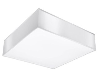 NOWOCZESNY BIAŁY PLAFON, KWADRAT 35 cm, SALON, E27