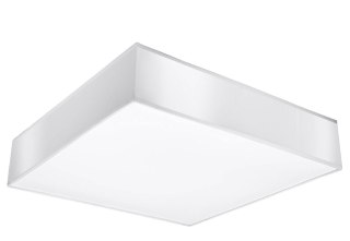 NOWOCZESNY BIAŁY PLAFON, KWADRAT 45 cm SALON, E27