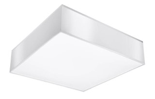 NOWOCZESNY BIAŁY PLAFON, KWADRAT 55 cm, SALON, E27
