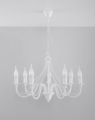 LAMPA WISZĄCA ŻYRANDOL LUMINAR, MINERWA, ŚWIECZNIKOWA, ELEGANCKA, SALON