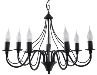 ŻYRANDOL LAMPA SUFITOWA LUMINAR MINERWA, ELEGANCKA, METALOWA, KANDELABR