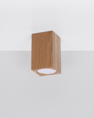 LAMPA SUFITOWA PLAFON LUMINA, DREWNO DĘBOWE, LOFT, NOWOCZESNA, SALON, METAL