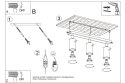 NOWOCZESNA LAMPA, SPOT, CZARNA, CHROM, 3 x GU10