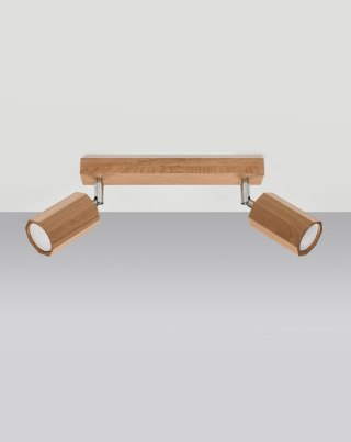 LAMPA SUFITOWA PLAFON AURAON, DREWNIANA, DĄB, NOWOCZESNA, LOFT, POLSKA