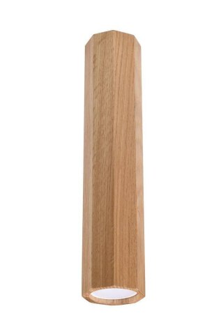 LAMPA SUFITOWA PLAFON DĘBOWA AURAON, NOWOCZESNA, LOFT, DREWNO, SALON