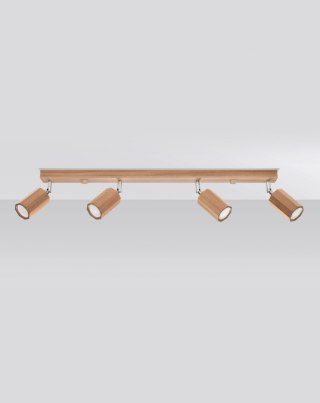 PLAFON LAMPA SUFITOWA DREWNO DĄB AURAON, NOWOCZESNA, LOFT, POLSKI PRODUCENT