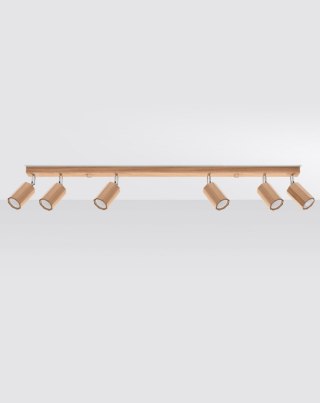 LAMPA SUFITOWA PLAFON DREWNIANA DĄB AURAON, LOFT, NOWOCZESNA, SALON