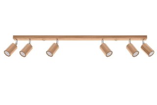 LAMPA SUFITOWA PLAFON DREWNIANA DĄB AURAON, LOFT, NOWOCZESNA, SALON