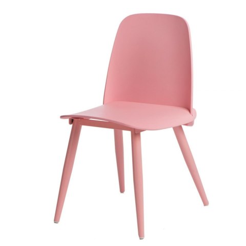 Krzesło Rosse różowe SKANDYNAWSKIE,MINIMALISTYCZNE Krzesło Rosse różowe SKANDYNAWSKIE,MINIMALISTYCZNE
