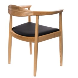 Krzesło drewniane, JESIONOWE z podłokietnikami