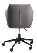 Fotel biurowy na kółkach VIC szary, elegancki