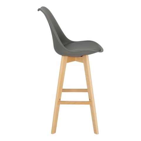 HOKER NORD, DREWNIANY, 80 CM, CIEMNY SZARY, Z OPARCIEM, DO KUCHNI, DO WYSPY HOKER NORD, DREWNIANY, 80 CM, CIEMNY SZARY, Z OPARCIEM, DO KUCHNI, DO WYSPY