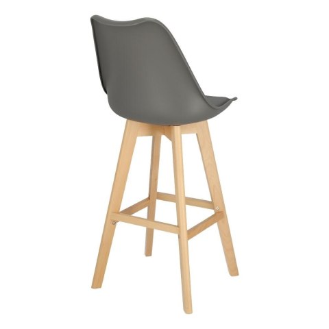 HOKER NORD, DREWNIANY, 80 CM, CIEMNY SZARY, Z OPARCIEM, DO KUCHNI, DO WYSPY HOKER NORD, DREWNIANY, 80 CM, CIEMNY SZARY, Z OPARCIEM, DO KUCHNI, DO WYSPY
