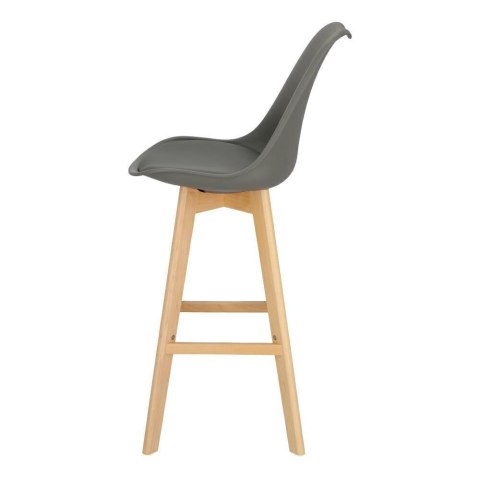 HOKER NORD, DREWNIANY, 80 CM, CIEMNY SZARY, Z OPARCIEM, DO KUCHNI, DO WYSPY HOKER NORD, DREWNIANY, 80 CM, CIEMNY SZARY, Z OPARCIEM, DO KUCHNI, DO WYSPY