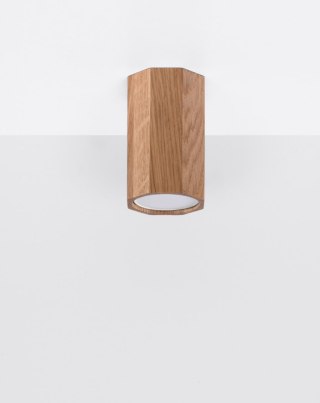 LAMPA SUFITOWA PLAFON DREWNIANA DĄB AURAON, LOFT, NOWOCZESNA, DO SALONU