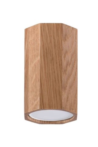 LAMPA SUFITOWA PLAFON DREWNIANA DĄB AURAON, LOFT, NOWOCZESNA, DO SALONU