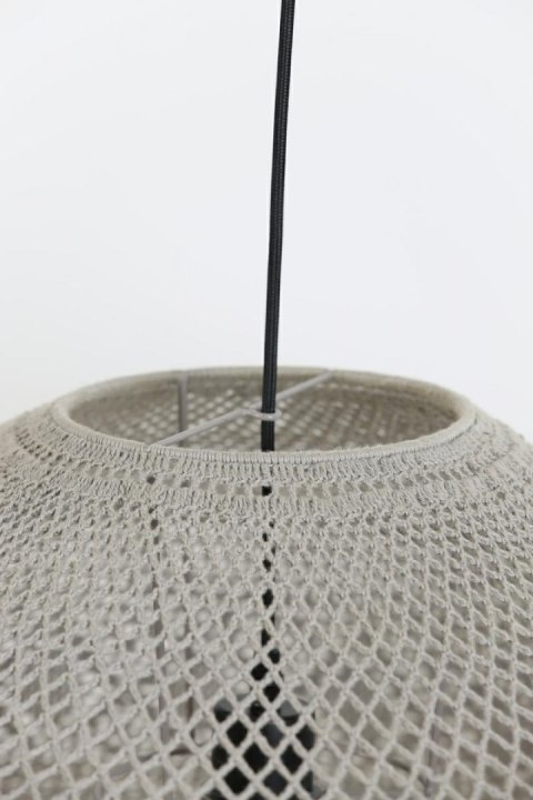 Wiszący abażur TARIDA beżowy 80x42cm Wiszący abażur TARIDA beżowy 80x42cm