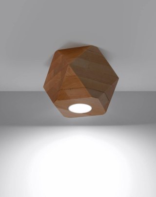 LAMPA DREWNIANA GEOMETRIA, SUFITOWA, WISZĄCA, LOFT, SKANDYNAWSKA, POLSKA