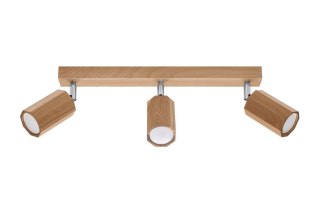 LAMPA SUFITOWA PLAFON DREWNIANA, DĄB, AURAON, NOWOCZESNA, LOFT, DO SALONU