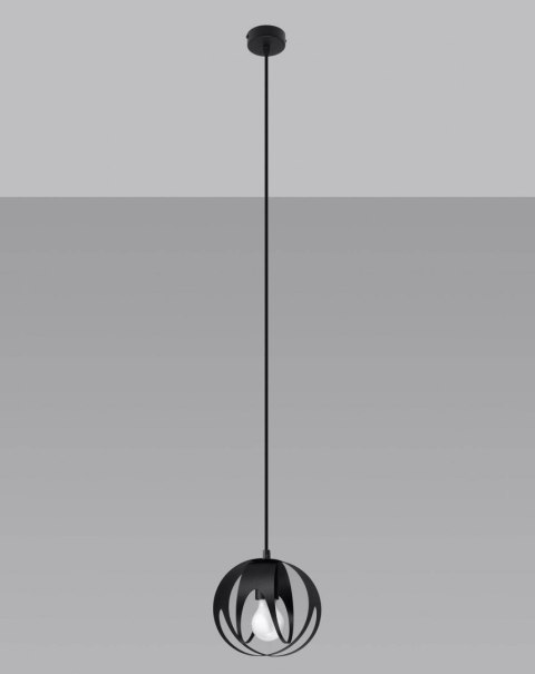 Lampa wisząca TULOS 1 czarna Lampa wisząca TULOS 1 czarna