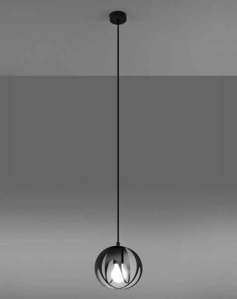 Lampa wisząca TULOS 1 czarna Lampa wisząca TULOS 1 czarna