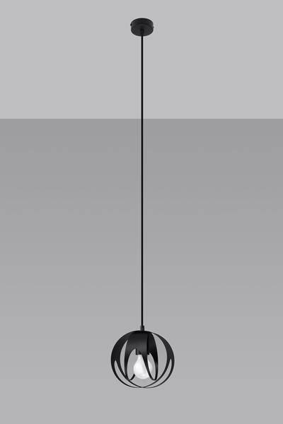 Lampa wisząca TULOS 1 czarna Lampa wisząca TULOS 1 czarna
