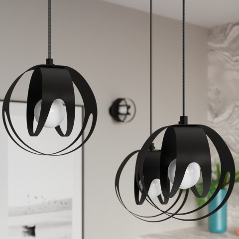 Lampa wisząca TULOS 1 czarna Lampa wisząca TULOS 1 czarna