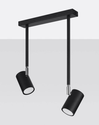 PLAFON LAMPA SUFITOWA LUMINO, CZARNA, LOFT, INDUSTRIALNA, REGULOWANA