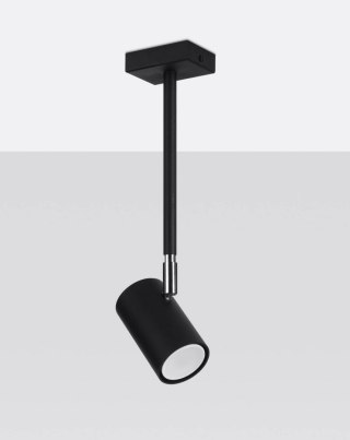 PLAFON CZARNY LUMINO, LAMPA SUFITOWA LOFT, REGULOWANA, INDUSTRIALNA