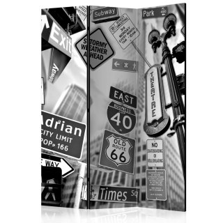 Parawan 3-częściowy - Drogi na Manhattan
