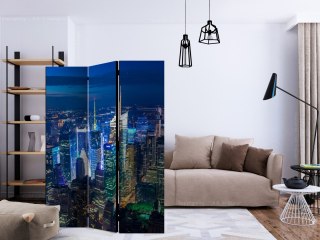 Parawan 3-częściowy - Manhattan - noc