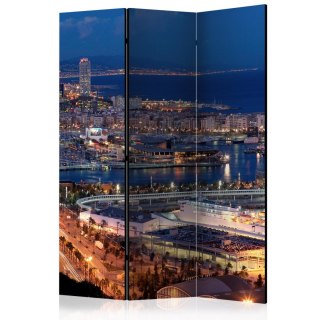 Parawan 3-częściowy - Rozświetlona Barcelona