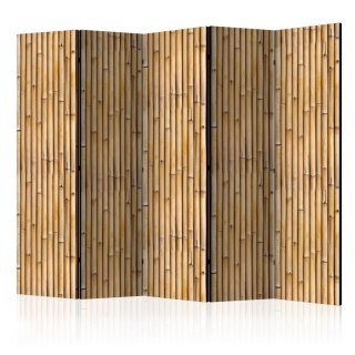 Parawan 5-częściowy - Bambusowa Ściana, 3D