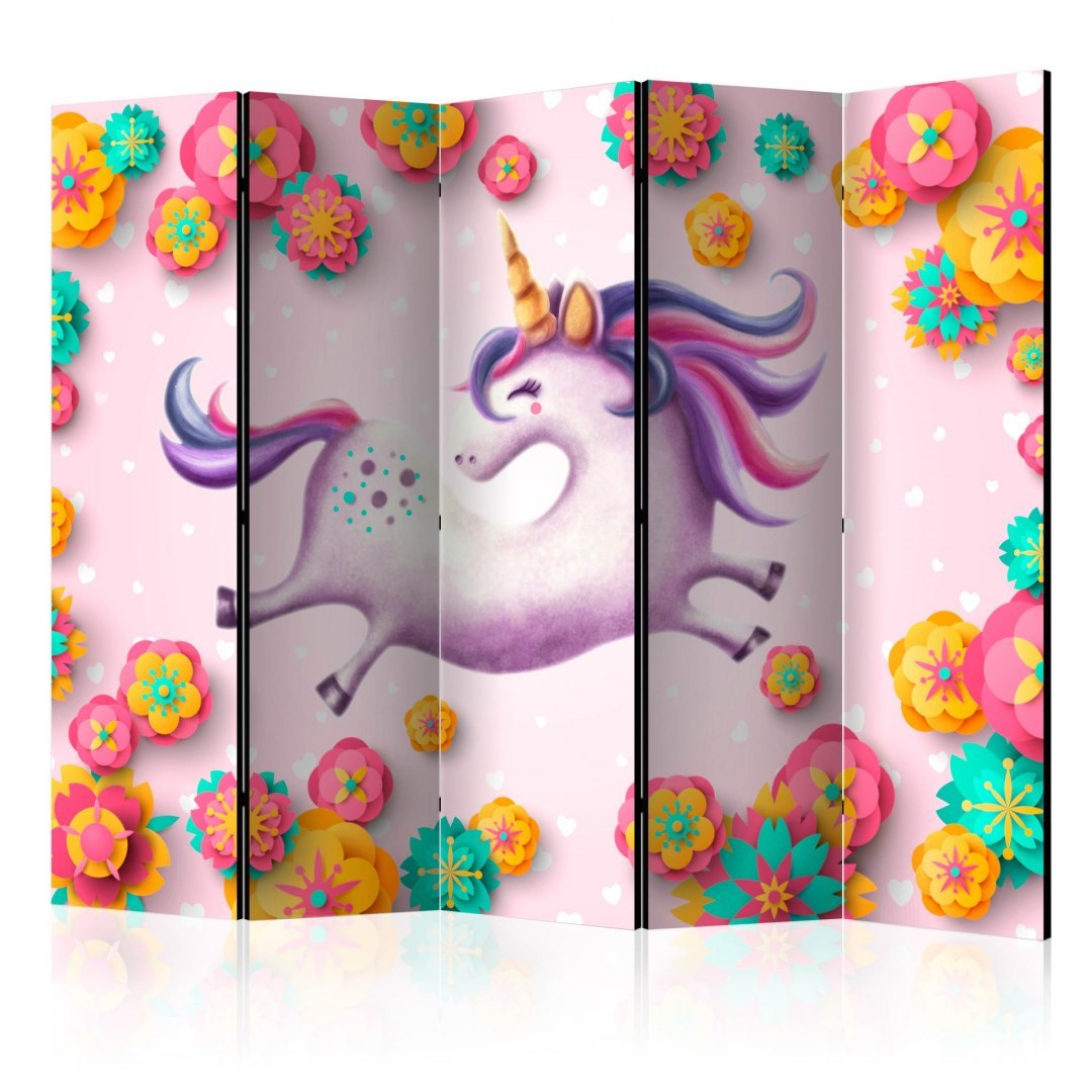 Parawan 5-częściowy - Gibki unicorn II Parawan 5-częściowy - Gibki unicorn II