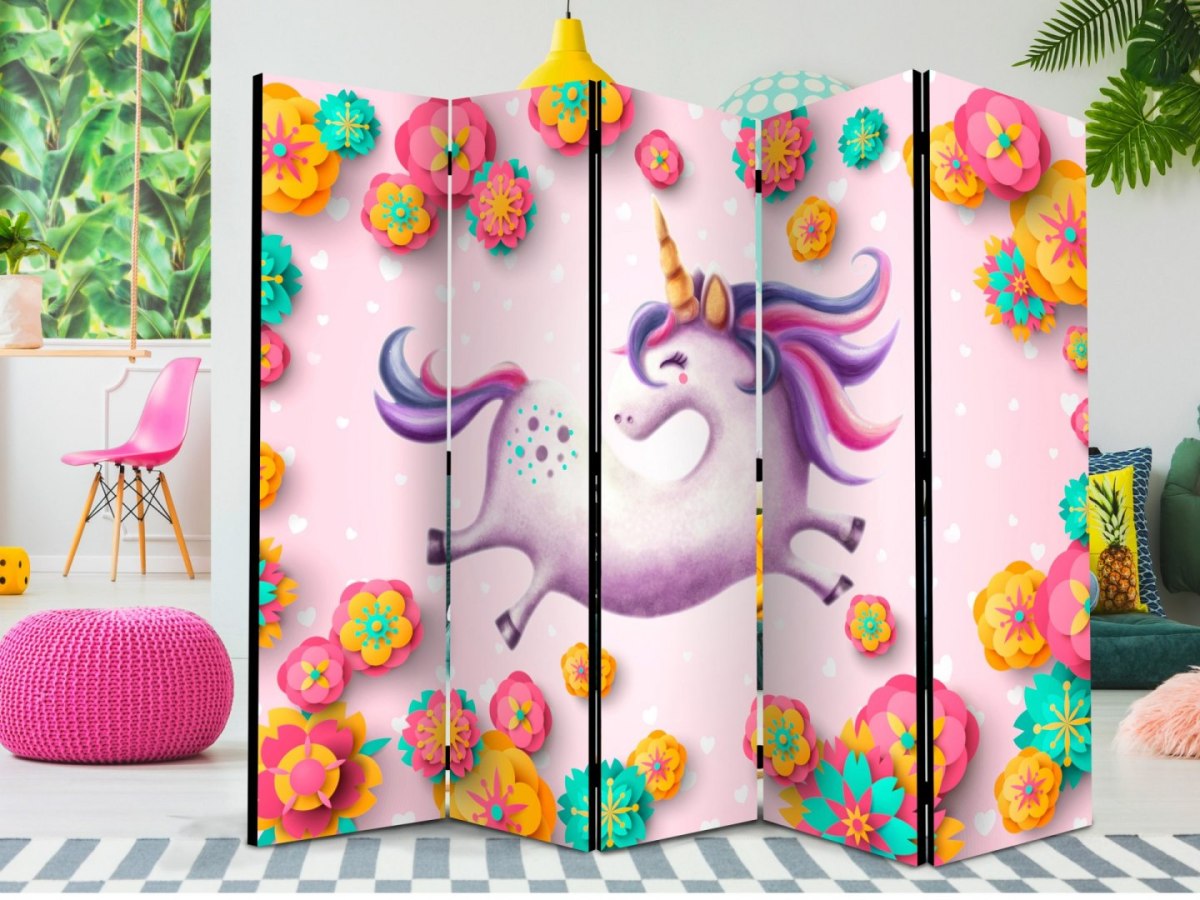 Parawan 5-częściowy - Gibki unicorn II Parawan 5-częściowy - Gibki unicorn II