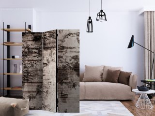 Parawan 3-częściowy - Przypalane drewno