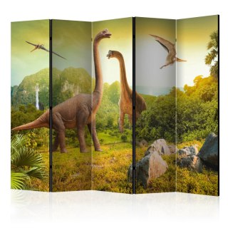 Parawan 5-częściowy - Dinozaury II