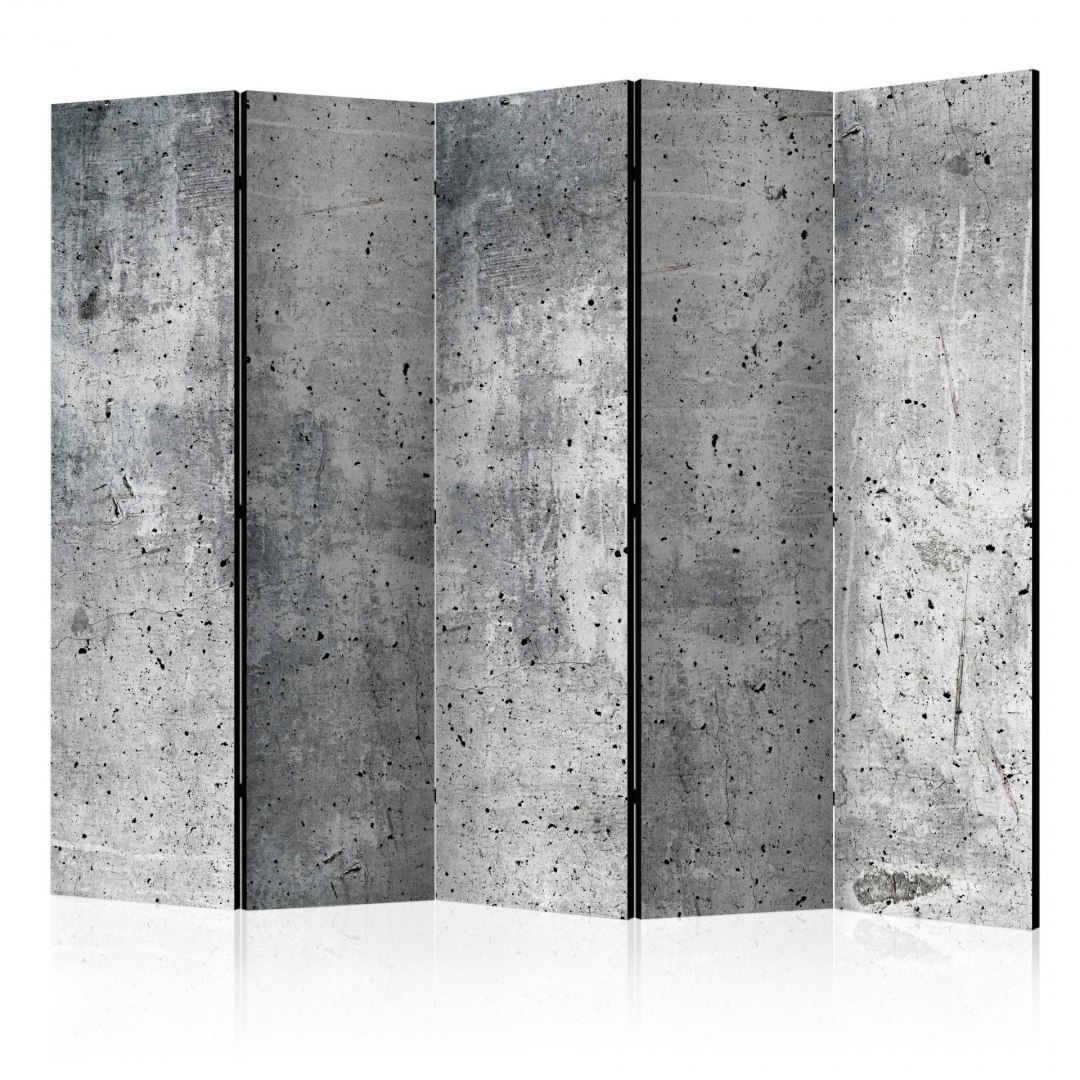 Parawan 5-częściowy - Świeży beton II Parawan 5-częściowy - Świeży beton II