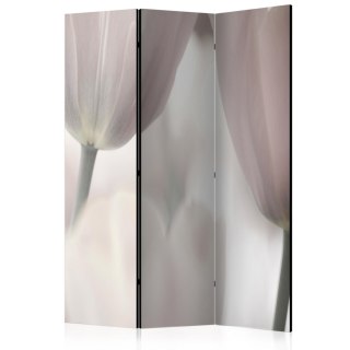 Parawan 3-częściowy - Tulips fine art - black and white