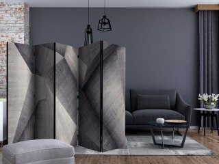 Parawan 5-częściowy - Betonowe Bryły 3D, Loft