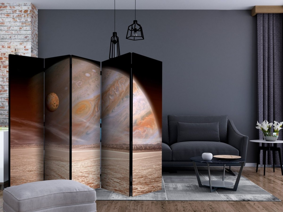 Parawan 5-częściowy - Mała i duża planeta II Parawan 5-częściowy - Mała i duża planeta II