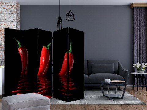Parawan 5-częściowy - Papryka chili II Parawan 5-częściowy - Papryka chili II