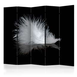 Parawan 5-częściowy - White feather II