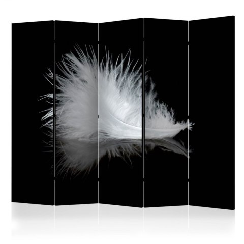 Parawan 5-częściowy - White feather II
