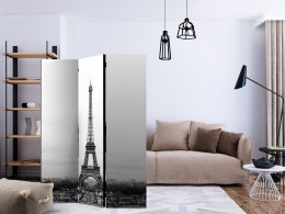 Parawan 3-częściowy - Paryż: czarno-biała fotografia