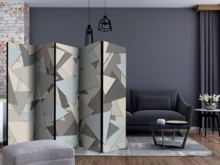 Parawan 5-częściowy - Geometryczna układanka II