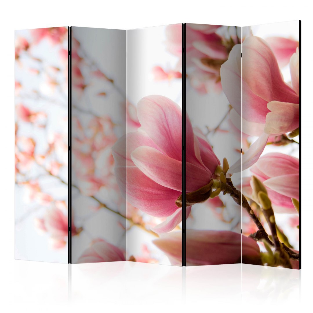 Parawan 5-częściowy - Różowa magnolia II Parawan 5-częściowy - Różowa magnolia II