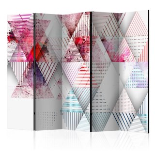 Parawan 5-częściowy - Świat trójkątów II