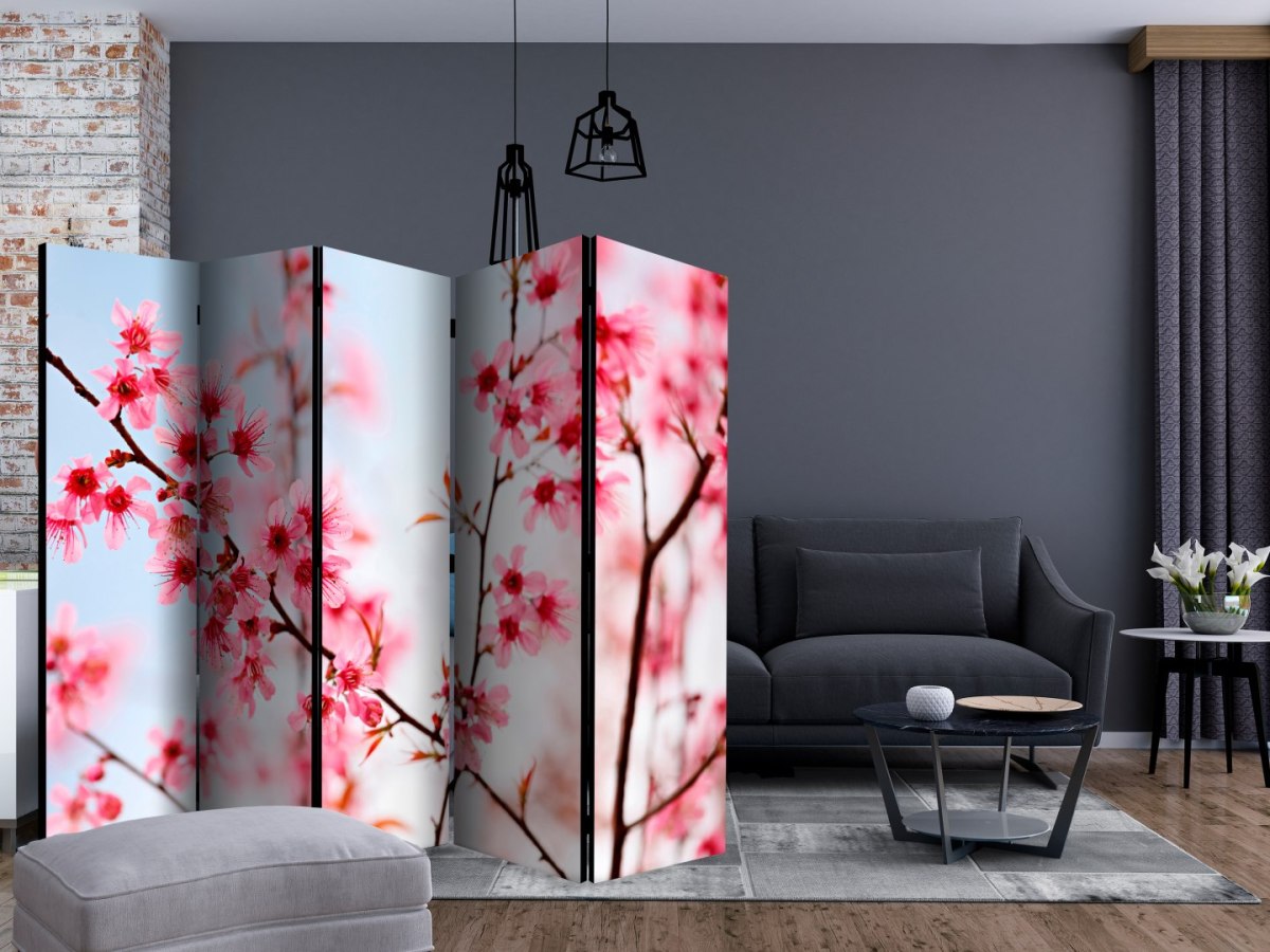 Parawan 5-częściowy - Symbol Japonii - kwiaty wiśni sakura II Parawan 5-częściowy - Symbol Japonii - kwiaty wiśni sakura II