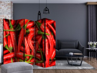 Parawan 5-częściowy - papryka chili - tło II